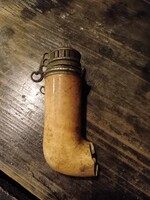 Pipa, tajték pipa ezüst kupakkal, törött darab, LEÁRAZVA!!!