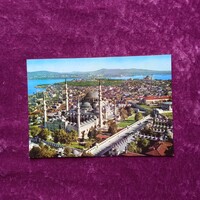 Régi képeslap Isztambul - színes, postatiszta