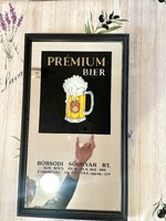 Borsodi sörgyár tükör reklám tábla