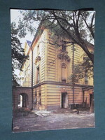Képeslap,Dubicsány,Vay-kastély,park,SZOT üdülő látkép,részlet,1977-