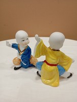 Shaolin porcelán figurák, 2 darab