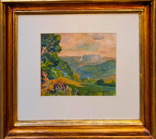 Tomcsányi Béla (1897-1950 ) : Kilátás a Murányi várra (Szlovákia)