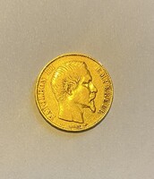 Napoleon arany 20 frank 1854