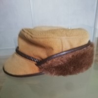 Férfi irha sapka barna