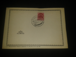 1942. Emléklap/emlékbélyegzés ( A Szentjobb Országjáráds Nagyvárad )