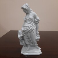 Fehér Herendi porcelán Anyaság, Anya gyermekével figura