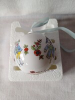 Porcelán karácsonyi gömbdísz