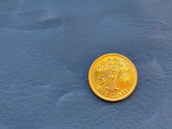 SEYCHELLES / SEYCHELLE-SZIGETEK 5 CENT / FIVE CENTS 2007 PÁLMAFA! RITKA! UNC!