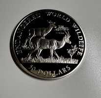 Cook-Island 50 Dollar Ag Proof