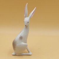 Balogh Béla Kőbányai/ Drasche  Porcelán  Nyúl, nyuszi figura