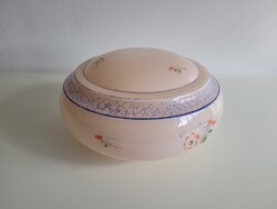 Régi art deco nagy üveg lámpabúra vintage mennyezeti lámpa üveg búra