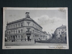Képeslap,Miskolc,Városháza és jogiakadémia látkép,részlet,Margit fényképészet kiadás Bp.,1940-