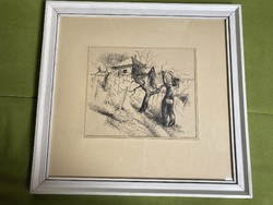 Tibol László (1940-2002) grafika