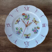 Herendi Viktória mintás porcelán falióra