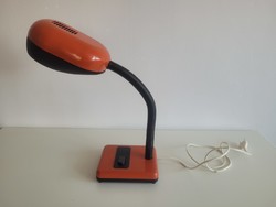 Retro old large size red mid century lamp with a throat tube space age