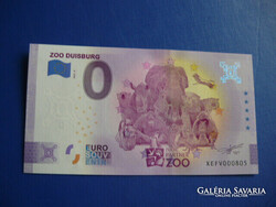 NÉMETORSZÁG 0 EURO 2022 MAJOM ELEFÁNT ORRSZARVÚ KOALA KENGURU TIGRIS! RITKA EMLÉK PAPÍRPÉNZ