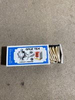 Régi gyufás doboz, "Grüz Tea". 2737