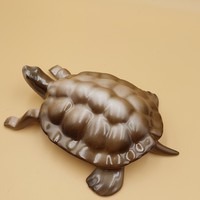 Hollóházi porcelán teknős figura
