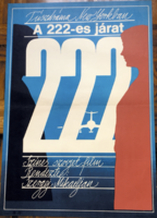 A 222-ES JÁRAT !!! E R E D E T I 1986 !!! Mozi Film Plakát Poszter EX- !!!