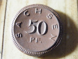 50 pfennig 1921 Németország Sachsen - porcelán -