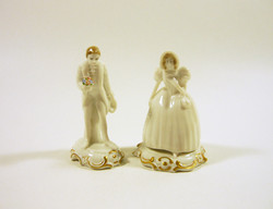 ROSENTHAL, ESKÜVŐI PÁR FEHÉR RUHÁBAN,  MINIATŰR FIGURÁK ! (T011)