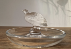 Lalique Francia jelzett madaras gyűrűtartó/ékszer tartó
