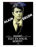 ÁTJÁRÓ ÉLET ÉS HALÁL KÖZÖT - Alain Delon !!! E R E D E T I 1988 !!! Mozi Film Plakát Poszter VG+ !!!