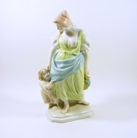 HERENDI ANYASÁG, ANYA A GYERMEKÉVEL FIGURA, 27 CM., HIBÁTLAN ! (I060)