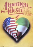 AMERIKAI FELESÉG !!! E R E D E T I 1988 !!! Mozi Film Plakát Poszter VG-- !!!