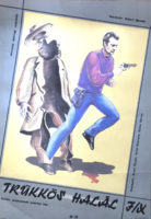 TRÜKKÖS HALÁL F/X  !!! E R E D E T I 1988 !!! Mozi Film Plakát Poszter VG !!!