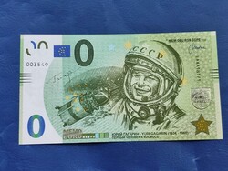 OROSZORSZÁG 0 MEMO EURO GAGARIN ŰRHAJÓS! RITKA EMLÉK PAPÍRPÉNZ! UNC!