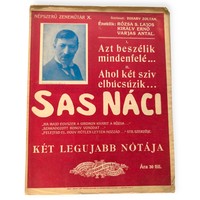 SAS NÁCI Két Legujabb Nótálya  /  Eredeti kotta Ssz.:  36661