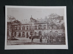 Képeslap,reprodukció,Debrecen,Arany Bika szálló látkép,részlet, 1990-
