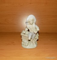 Régi német Gerold porcelán barokk flamand fiú - 18 cm (po-1)