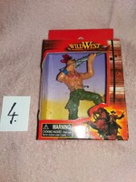 MINŐSÉGI  CHAP-MET WESTERN INDIÁN játék figura 12 cm dobozával BONTATLAN a képek szerint 4.