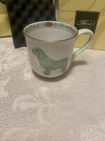 Extrém ritka Herendi porcelán pikkelymintás gyerek bögre