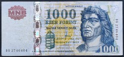 1000 Forint 2012 DB, F+.