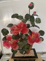 Üveg virágdísz, Valentin napra