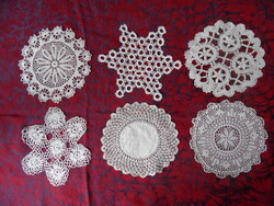 Kézi horgolású csipke terítő ( 6 db. )
