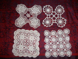 Kézi horgolású csipke terítő ( 4 db. )