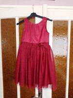 Burgundy Girl's Tulle Dress from HM for 8-9 Years Old