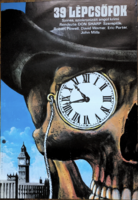 39 LÉPCSŐFOK !!! E R E D E T I 1985 !!! Mozi Film Plakát Poszter VG !!!