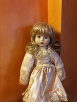 Porcelán fejű vintage baba