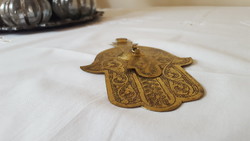 Sárgaréz Khamsa Fatima kéz