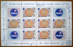 K4316 / 1993 Polska'93 - Kopernikusz teljes ív postatiszta