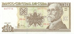 KUBA 10 peso 2007 UNC