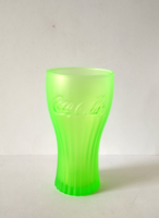NEON ZÖLD COCA COLA ÜVEG POHÁR,GYŰJTEMÉNYBE