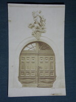 Képeslap,Pécs,Káptalan utca,Kanonok ház,Zsolnay negyed múzeum,díszkapú ,1910-