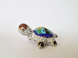 Édes kis cloisonné/rekeszzománc teknősbéka