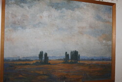 Antik szignált festmény 585